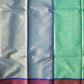 Blue Banaras Kora Muslin Saree