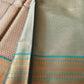 Brown Banaras Kora Muslin Saree
