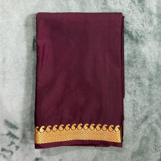 Semi Mysore Crepe Silk Saree